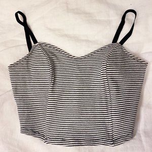 🛑SOLD🛑 Black and White Striped Camisole